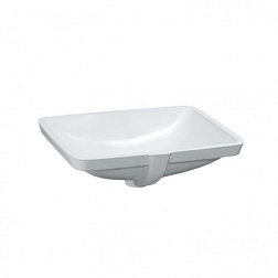 Встраиваемая снизу раковина Pro S 52,5х40 см, без отверстия для смесителя, перелив спереди, санфарфор 8.1196.1.000.109.1 Laufen